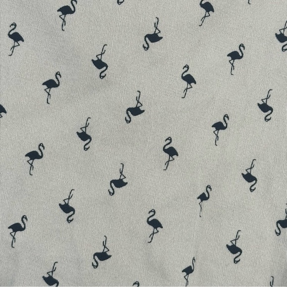 Twill Tan Men’s Shorts with Flamingos - Picture 6 of 8